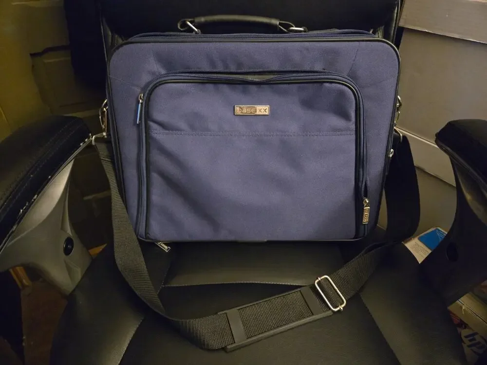 Base XX Blue Laptop Carrying Case Shoulder Bag Briefcase Padded Travel Bag